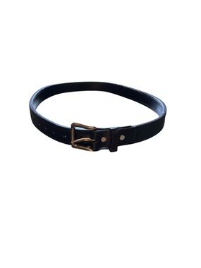 Men’s Black Leather Belt by Big Ugly Leather Work Size 44 Used